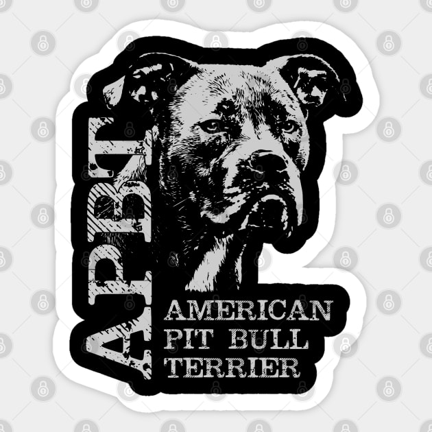 American Pit Bull Terrier - APBT Sticker by Nartissima